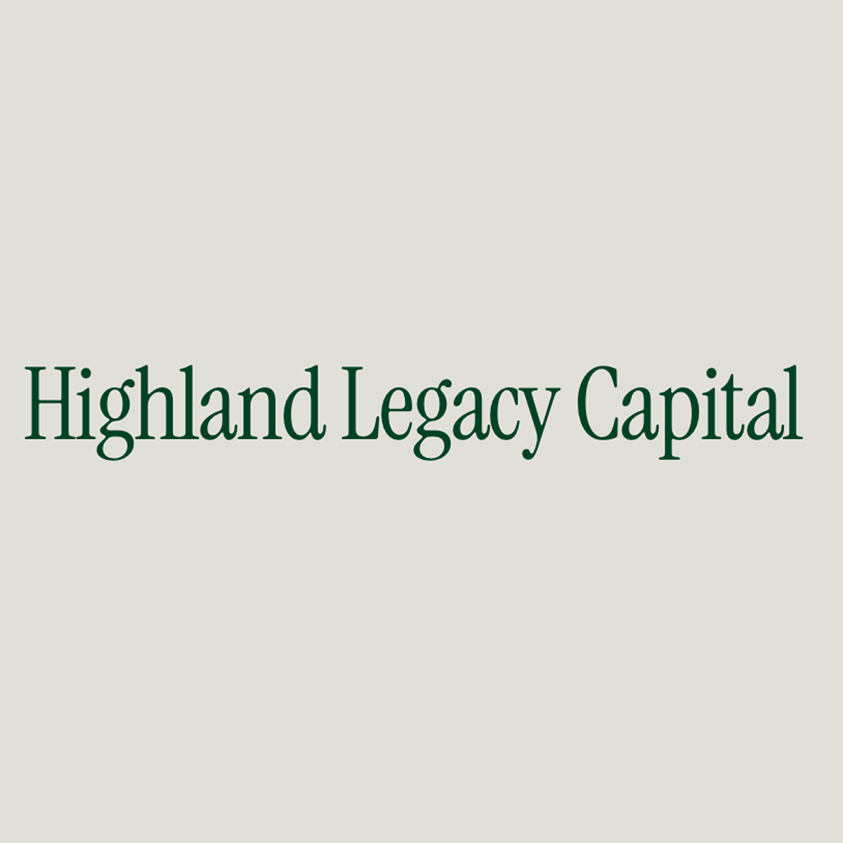 Highland Legacy Capital
